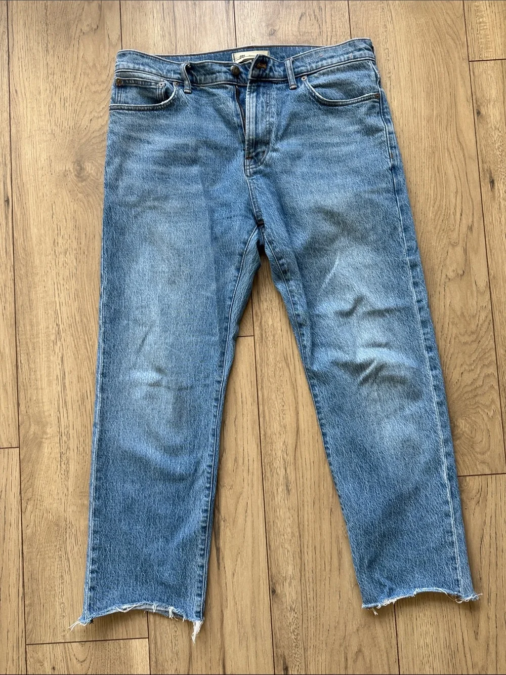 Madewell 1991 Straight Light Blue Jeans Men’s Size 33 Flat Front Denim Pockets